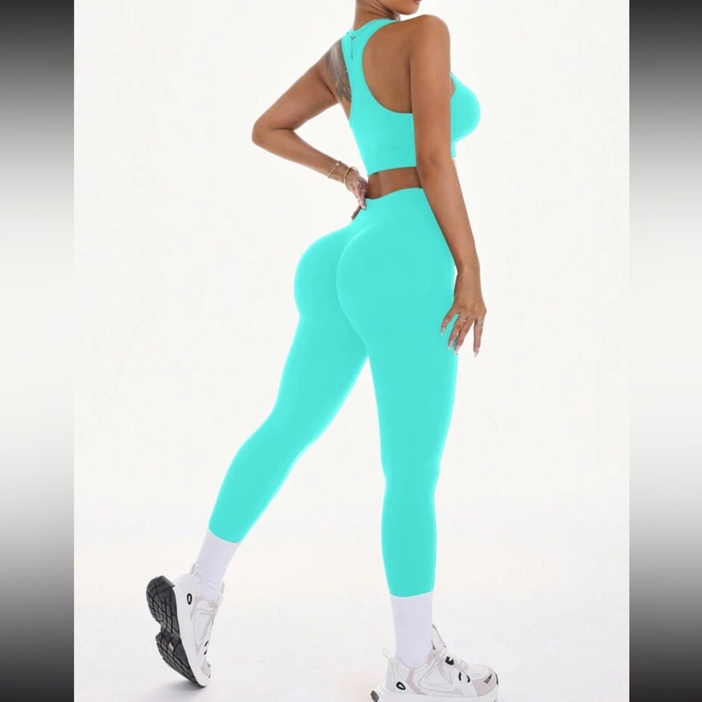 New Inventory 🏀Slayoga 2 Piece Sports Tank Top High Waist Leggings Set🏀